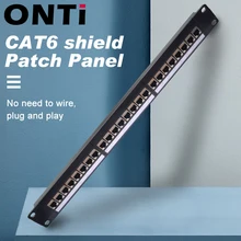 ONTi 19in 1U стойка 24 порта CAT6 экранированная патч-панель RJ45 сетевой кабель адаптер Keystone разъем Ethernet распределительная рамка ONTi 19in 1U стойка 24 порта CAT6 экранированная патч-панель RJ45 сетевой кабель адаптер Keystone разъем Ethernet распределительная рамка