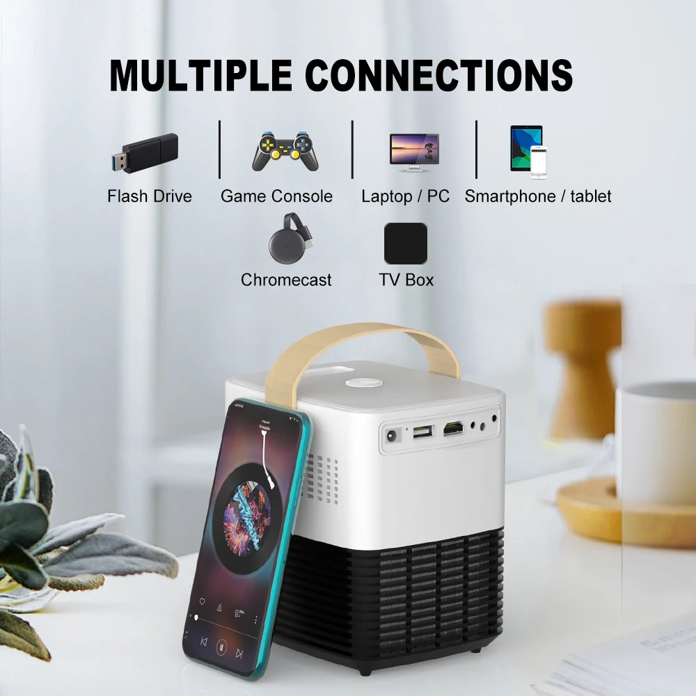 Salange мини проектор P50S Full HD 1080P Android Wifi 3D портативный домашний кинотеатр поддержка 4K