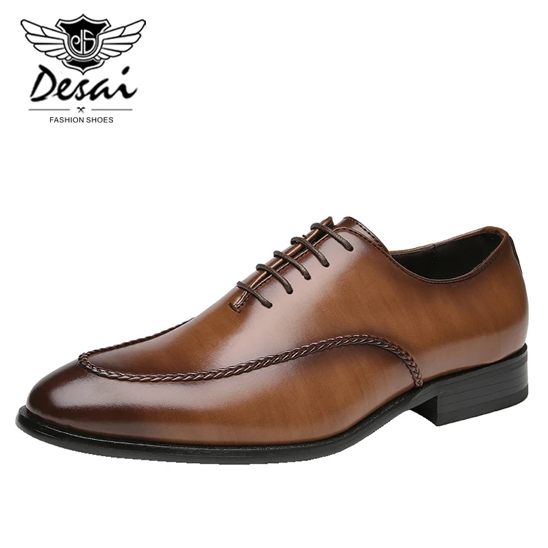 

Factory Direct Sales Four Seasons Shoe British Leather Shoes Men Business Dress Shoes Office Gentleman Formal Casual Oxfords
