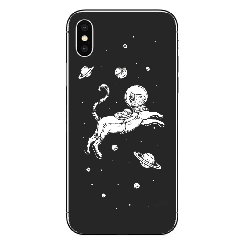 Новинка 2020 чехол для телефона iPhone 11 Pro max X 7 8 6S Plus 5S кошка луна звездное небо