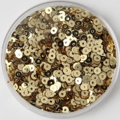 750Pcs 6mm Sequin Flat Round Loose Sequins Paillettes Sewing Wedding Craft Women Garments DIY Accessories