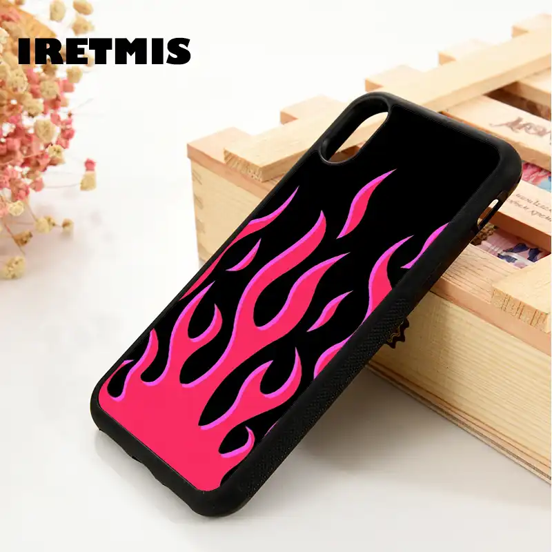Maiyaca Checkered Checkerboard Flame Phone Case For Iphone 11 Pro