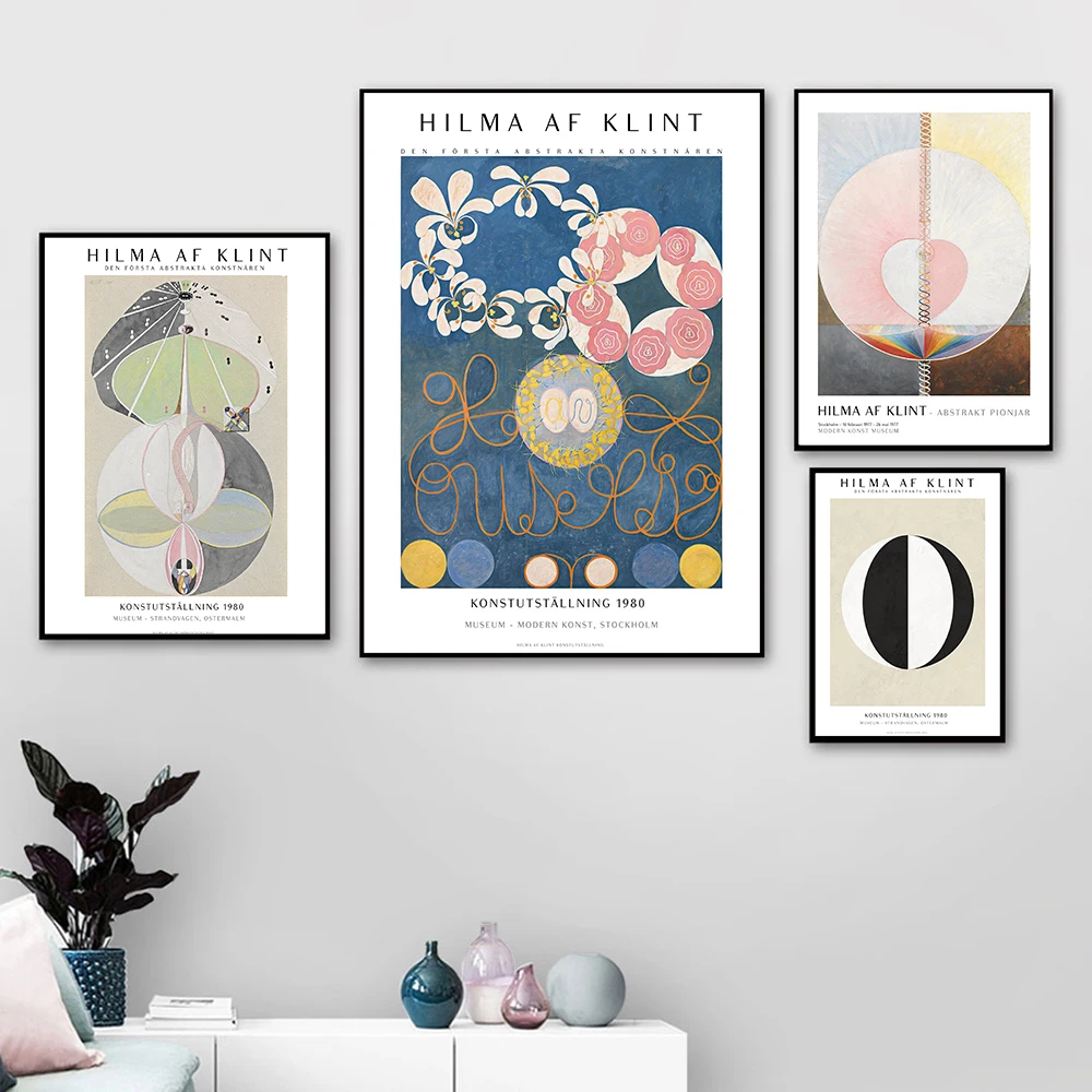 Художественный принт Hilma af Klint шведская цитата вдохновляющий постер Швеция