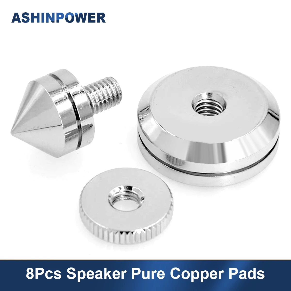 

4Set Speaker Pure Copper Pads Spikes Stand Feet Foot HiFi DAC Speaker Box Isolation Floor Stand Cone Base Shoes Pad Accessories