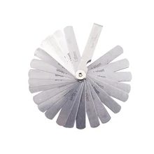 0.04 to 1.00mm Thickness Gap Metric 25 Blade Filler Feeler Gauge Measure Laser Tool