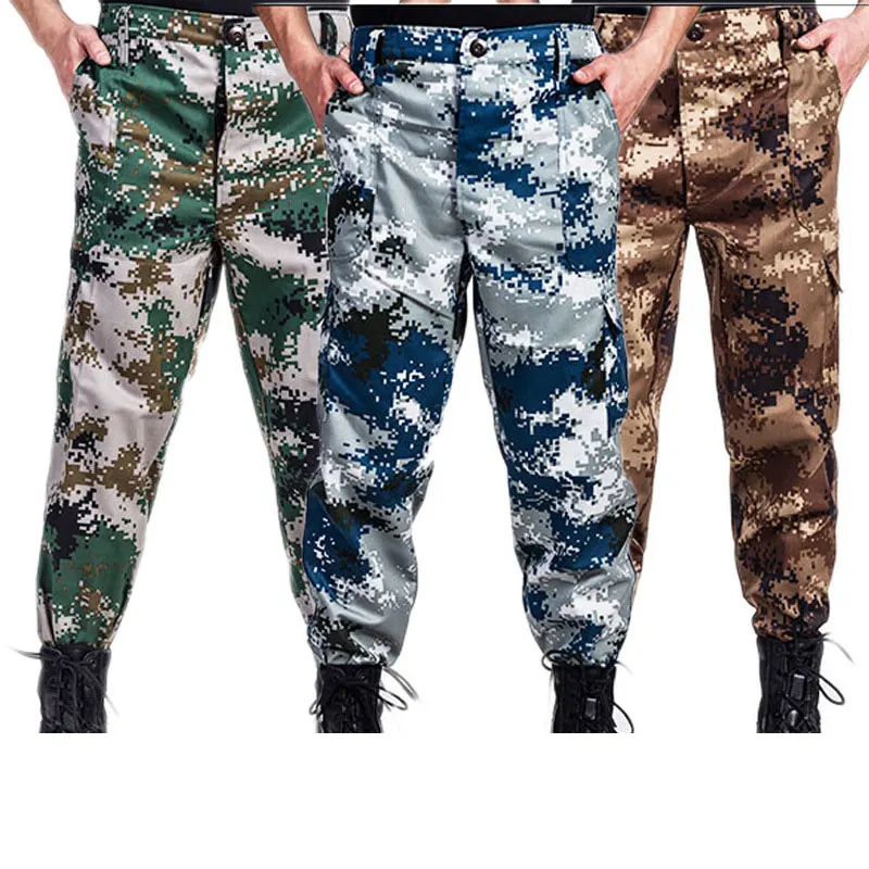 

Men Camouflage Pants Canvas Labor Insurance Multi-tool Overalls Machine Repair Welding Work Pants Military Training Long Pants