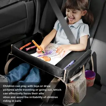 

Waterproof Baby Kids Car Storage Table Safety Seat Tray Dining Drawing Games Booster Seats