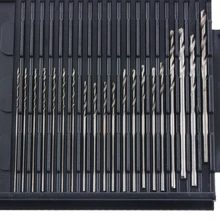 DIDIHOU 20 штук 0,3-1,6mm HSS маленький микро сверло высокого Скорость Сталь набор сверл с переносной Чехол ремесла сверление украшений инструмент