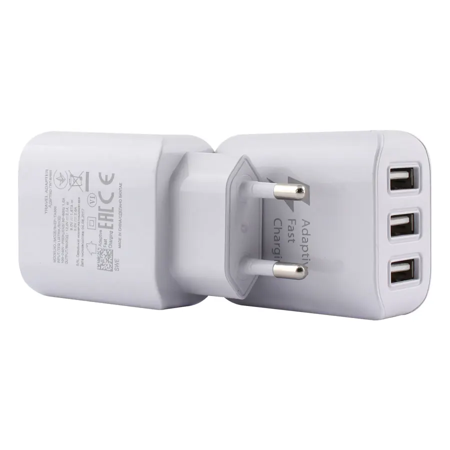 USB зарядное устройство Адаптивная быстрая зарядка 5 В 2 А три порта мобильный