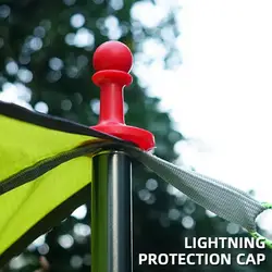 Outdoor Awning Rod Thunder Proof Safe Camping Tent Poles Hat  Thunder Proof Cap    Anti-Thunder Protection Cover