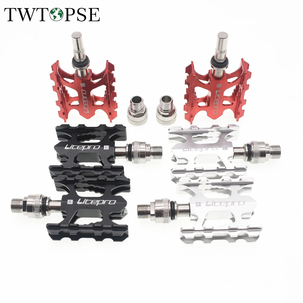 TWTOPSE Quick Release Bike Bicycle Pedal For Brompton Folding Bicycle Pedals CNC Lightweight