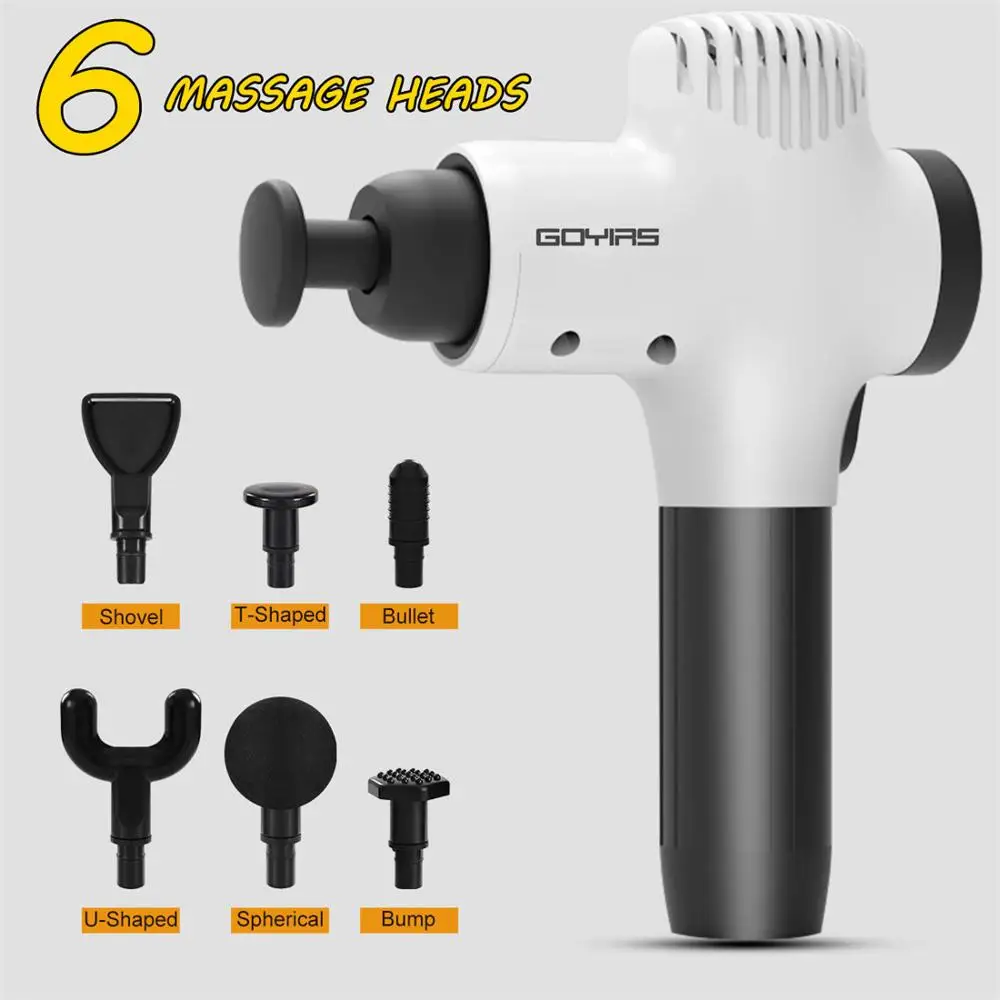 Goyirs Handheld Percussion Massage Gun Deep Tissue Massager Device 5 Speeds Super Quiet Electric Body Massager 4