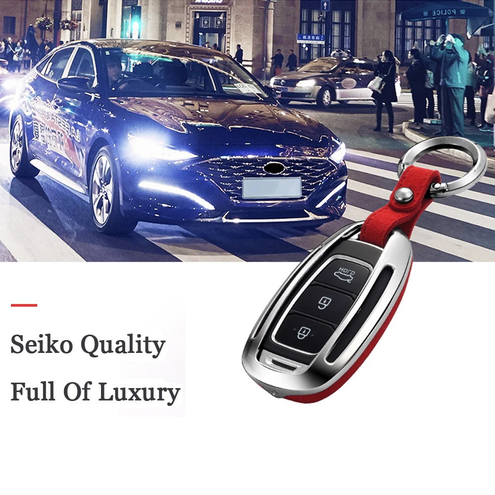 High quality 3 Button Car Key Cover Case For Hyundai Azera Grandeur Ig Accent Santa Fe Palisade Key shell key Pouch