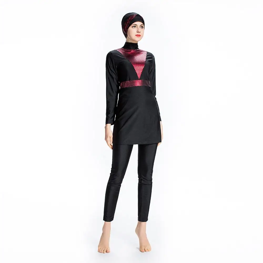 Мусульманский купальник Burkini с полным покрытием женский из 3 предметов