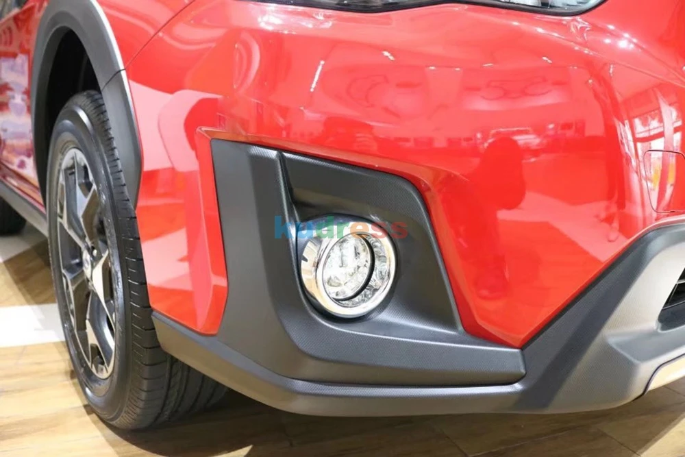 Для Subaru XV Crosstrek ABS хромированный передний противотуманный светильник, рамка, противотуманная фара, отделка, молдинг, украшение, стиль