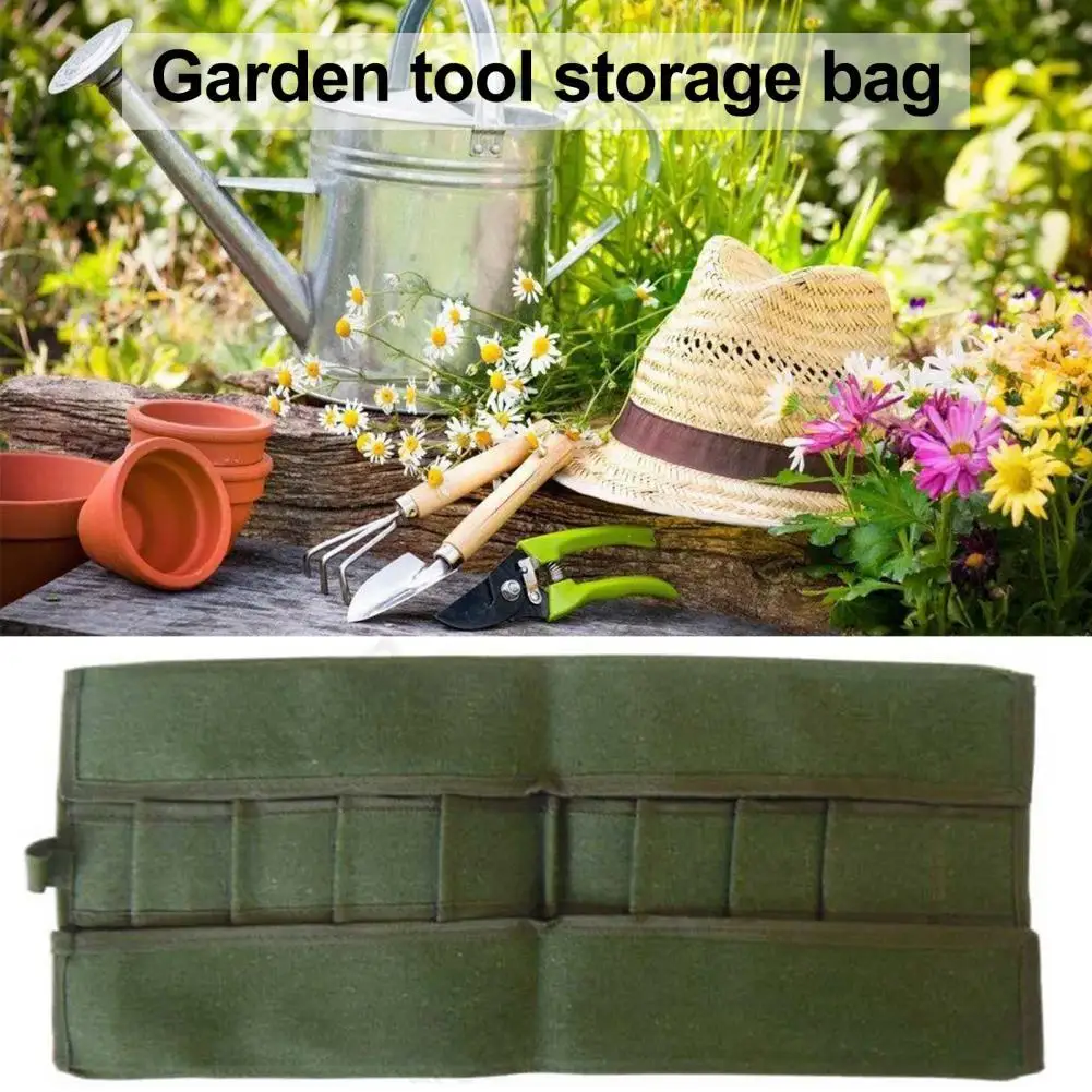Storage Package Water Resistant Large Capacity Army Green Bonsai Tool
