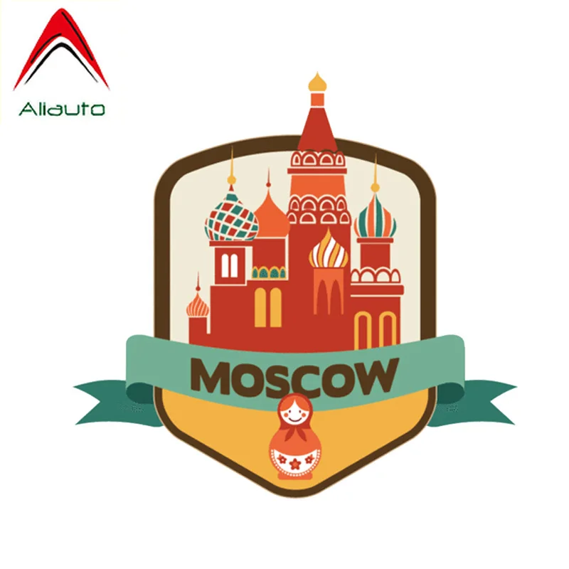 Aliauto с рисунком мотоцикл в комплекте автомобильный стикер Москва из России на