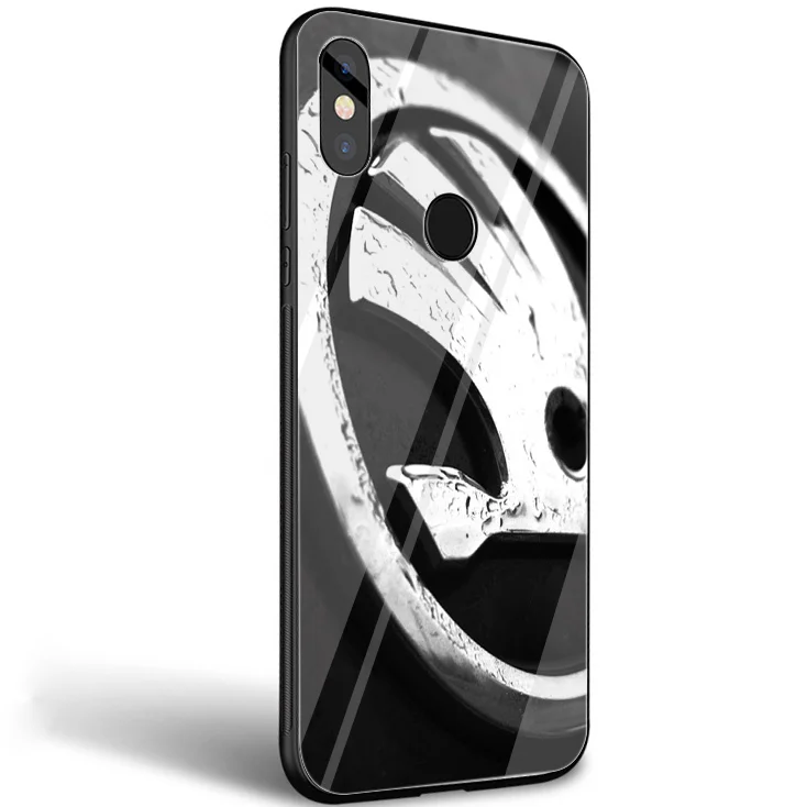 Для автомобиля Skoda чехол с лого для xiao Mi 8 Lite A1 A2 9 Redmi Note 5 6 7 Pro 6A 4X Pocophone F1 оболочки