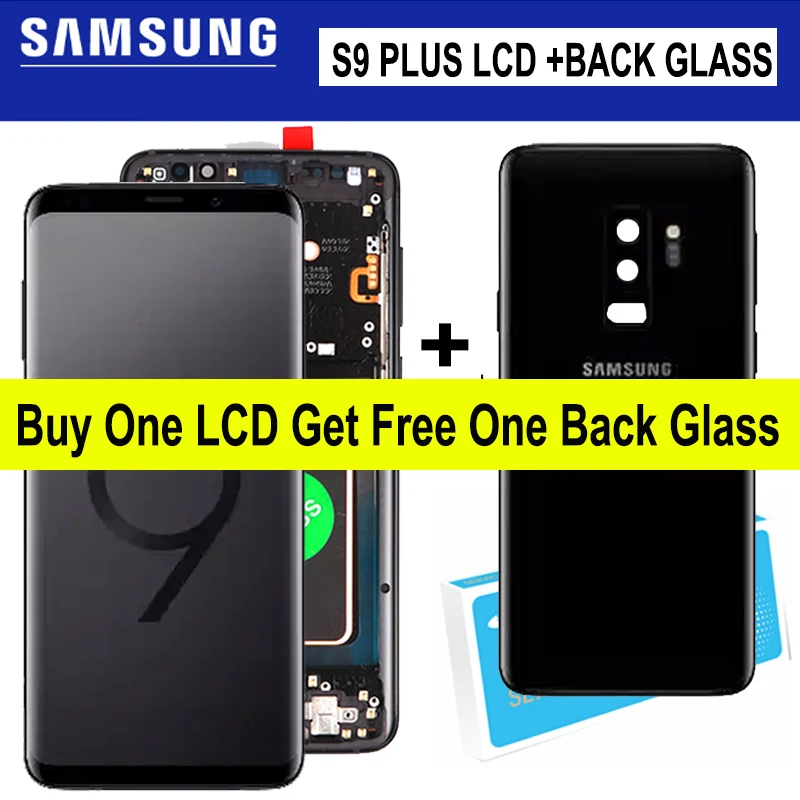 

6.2'' Brand New Super Amoled Display for SAMSUNG Galaxy S9 Plus G965 G965F S9+ LCD Touch Screen Digitizer with Back Glass
