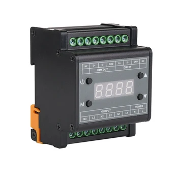 

Led Dimmer DMX302 DMX Triac Dimmer Led Brightness Controller 50Hz/60Hz 3Channels 1A/Channel