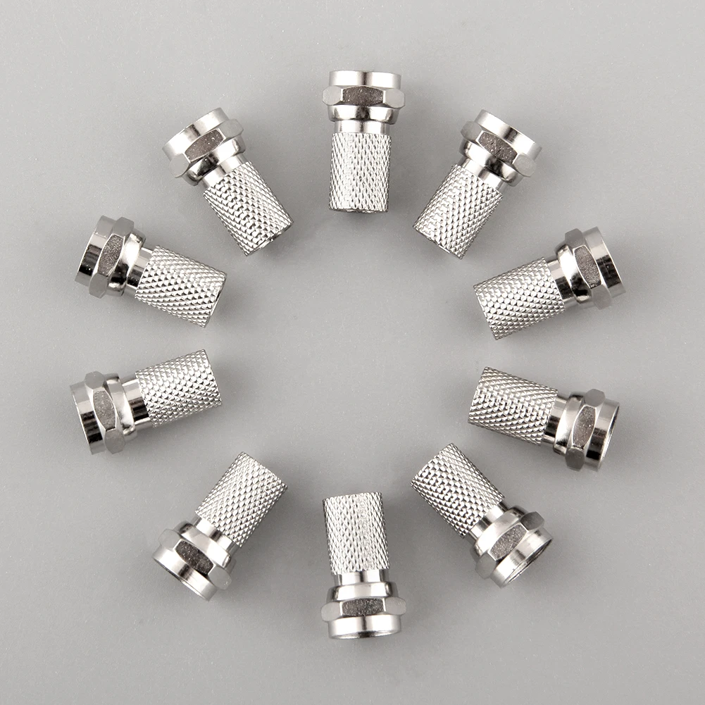 

Cable TV Crimping Tool Wire Stripper 10 for F Heads Connectors Crimper Coaxial F Plug Cable Terminal Connector TV Terminal