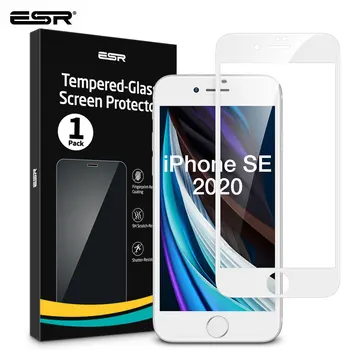 

ESR Tempered Glass for iPhone SE 2020 2nd 9/8/7 Full Cover Soft Edge Anti-blue ray Glass for iPhone SE 2nd Gen Screen Protector