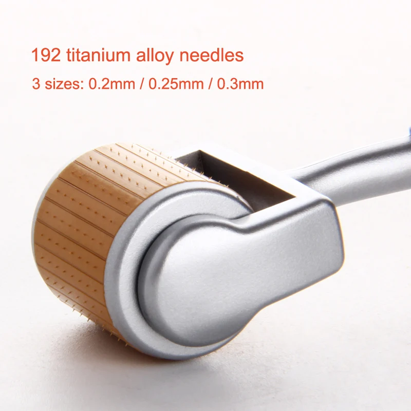 DARSONVAL 192 derma roller micro needles titanium microneedle mezoroller machine for for skin care and hair-loss treatmentDARSON
