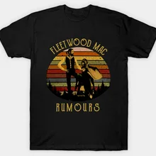 Черная винтажная хлопковая Футболка Stevie Nicks Fleetwood Mac Rumours