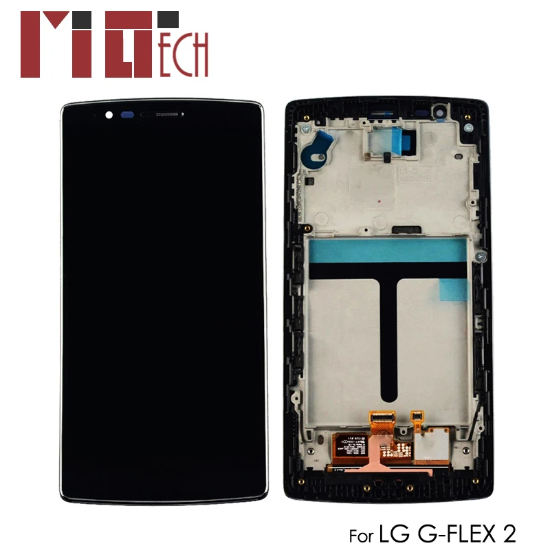 

LCD Display For LG G Flex 2 H950 H955 LS996 H955A G-Flex 2 LCD Touch Screen Digitizer Full Assembly Replacement Black with Frame