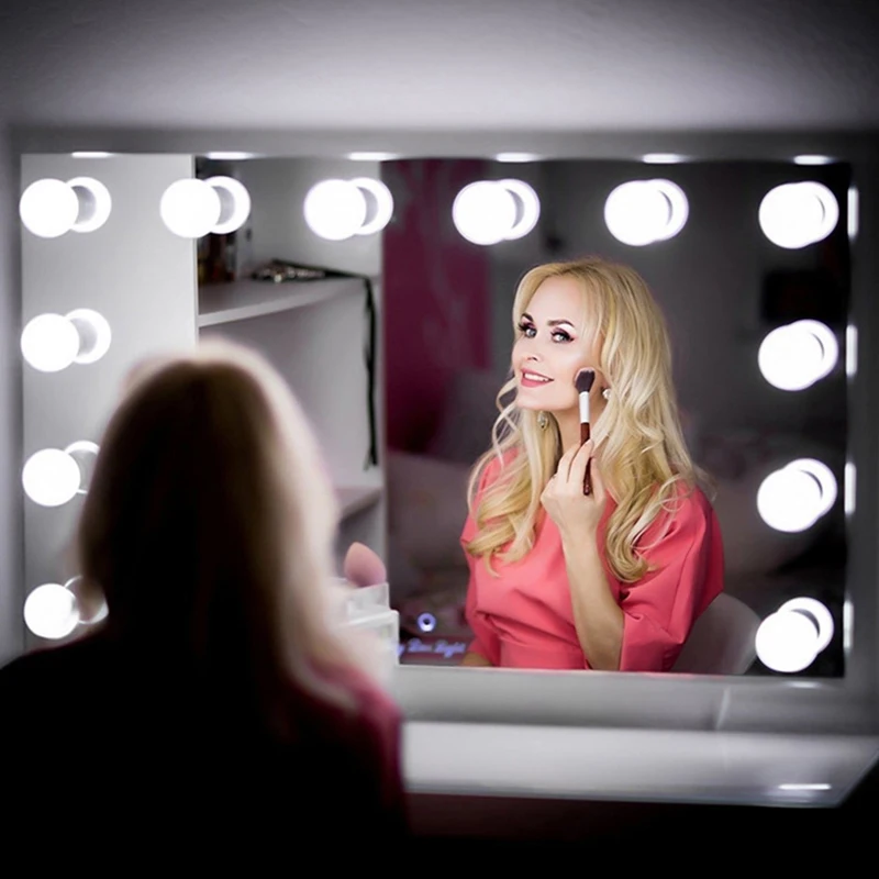 

Illuminated Mirror LED Makeup Mirror Light Bulbs USB Charging Port LED Bulbs Mirror