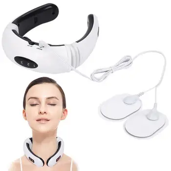 

Electric Pulse Back & Neck Massager Far Infrared Heating Pain Relief Relaxation Tool 6 Modes Power Control Neck Massager Machine