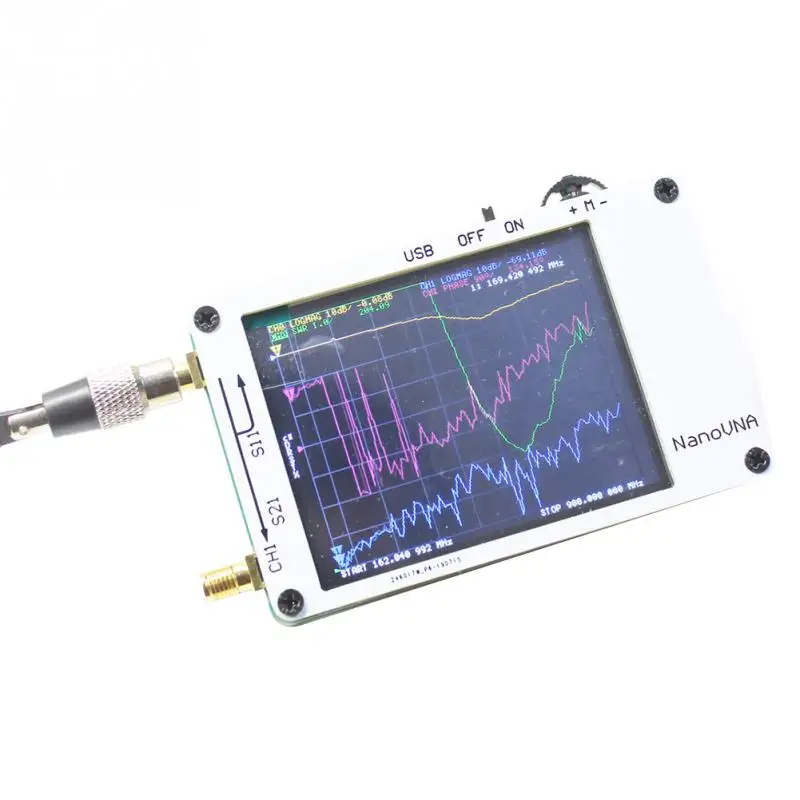 Профессиональный электронный UHF стоячая волна сетевой анализатор антенны HF измерения цифровой дисплей VHF 50 кГц-900 МГц экран