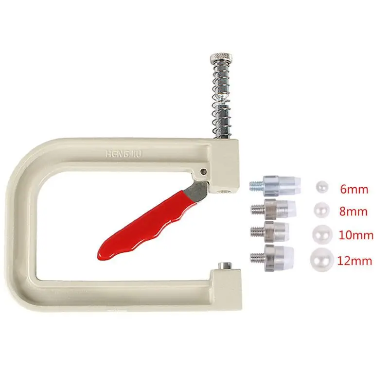 

Manual White Pearl Beads Hand Press Pearl Setting Attach Fixing Machine Jewelry Making Tools