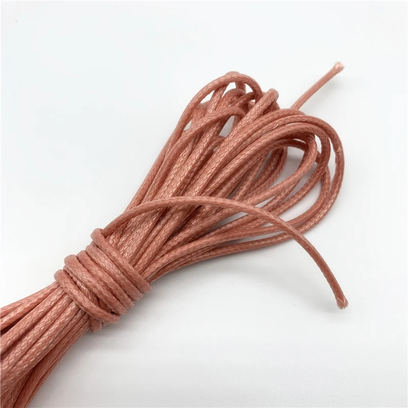 Tanio 0.5/0.8/1.0/1.5/2.0mm Waxed Cotton Cord Waxed Thread Cord String Strap sklep