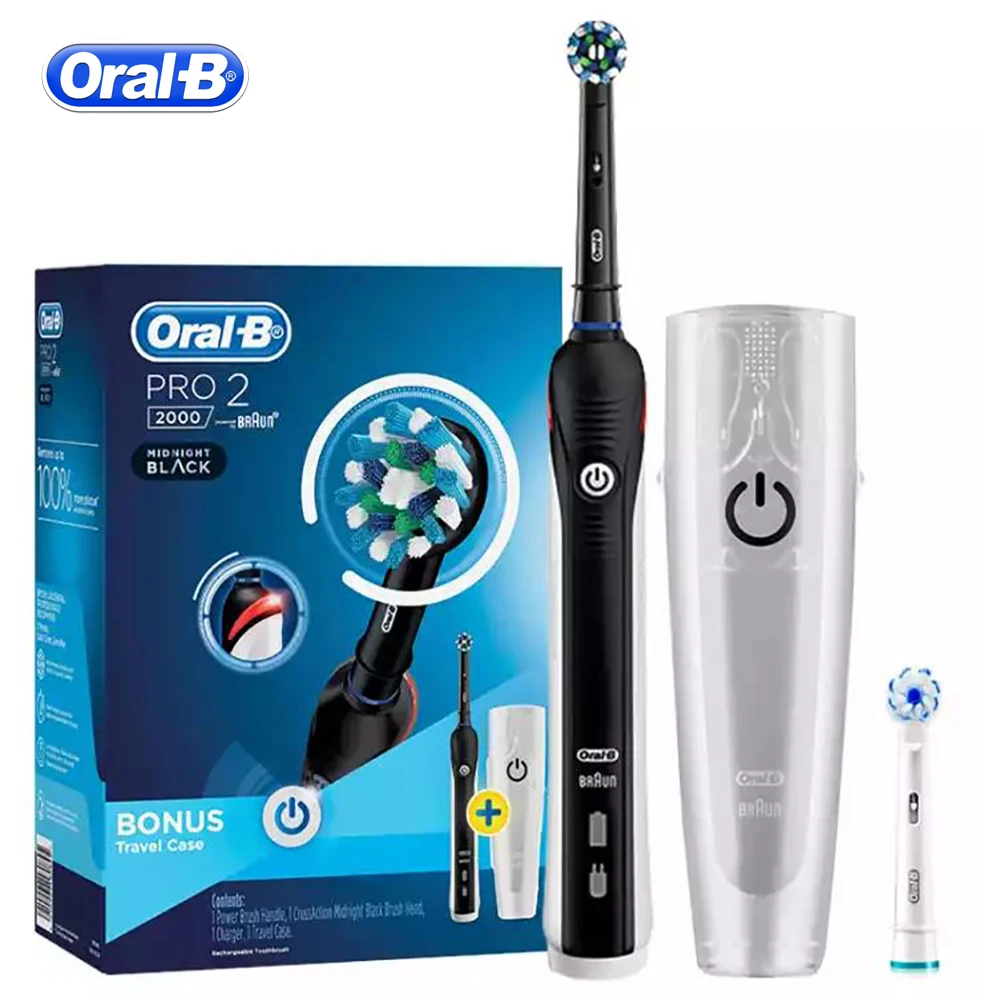 Oral B Ultrasonic Electric Toothbrush Teeth Whitening Rechargeable 3D Smart Tooth Brush Adult Daily Clean Gum Care
