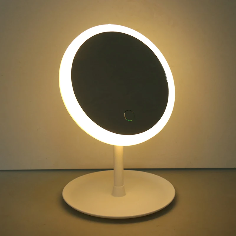 Настольный кольцевой светильник зеркало Led для макияжа умное сенсорное
