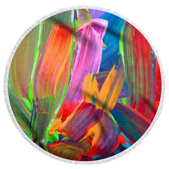 

Abstract Art Series Microfiber Beach Towel with Drawstring Backpack Bag Sport Yoga Blanket Swimming Bath Towel