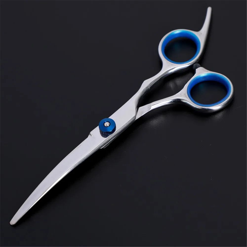 6 Inch Pet Dogs Gromming Scissors Stainless Steel Up Down Curved Shears Sharp Edge Animals Cat Hair Cutting Barber Cutting Tools (6)