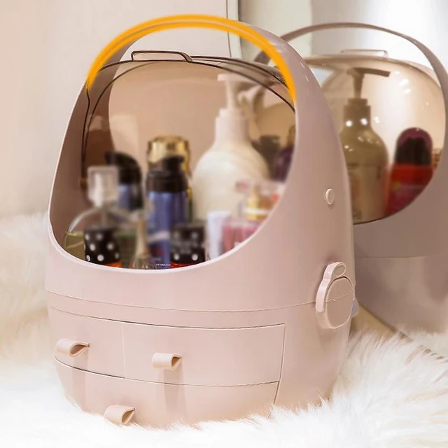 $US $29.70  Modern Clear Cosmetic Storage Box With Handle Drawers for Bathroom Dresser Vanity and Countertop Ma