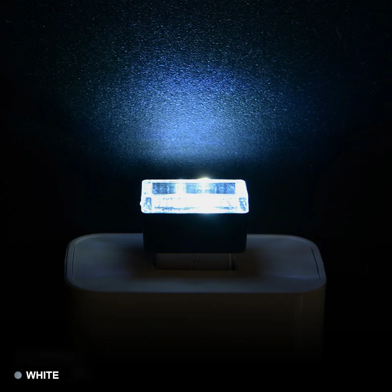 7 шт./лот мини-светодиод машины светильник авто Интерьер USB атмосферный свет штекер Декор лампа аварийный светильник ing PC автомобильные аксессуары