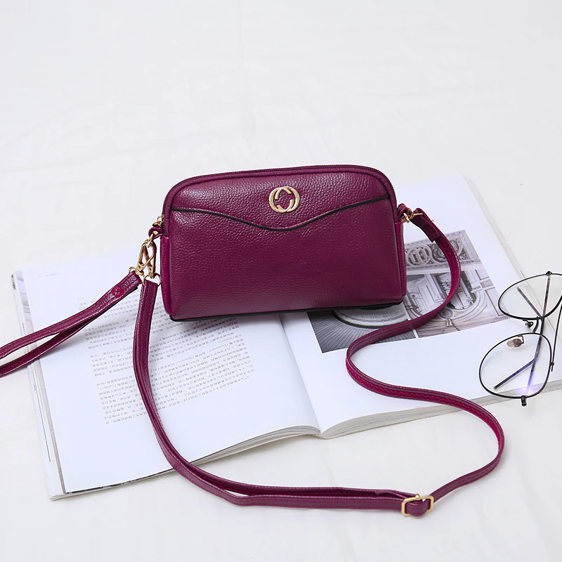 2020 New High-quality PU Leather Female single Shoulder Bag Fashion Diagonal Clutch Women wallet Bag Purse Mobile Phone Handbag