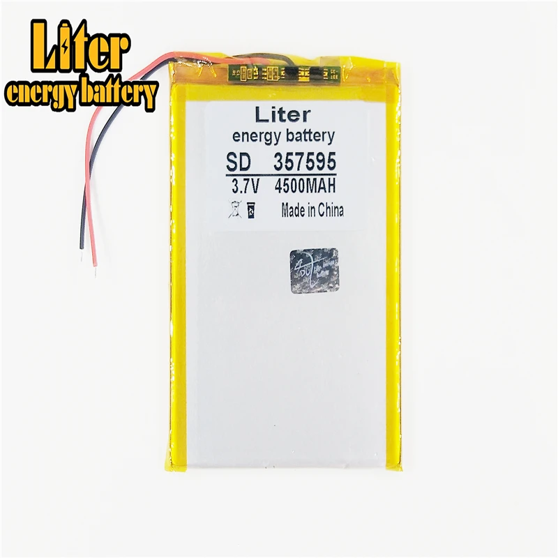 357595 337595 3.7v 4500mah Lithium Polymer Battery With Board For Pda Tablet Pcs Digital Products
