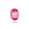 Pink Murano Glass Beads Jewelry 2019 New Rose Golden Leaves Charm Beads for Charms Bracelets DIY Women Beads for Jewelry Making 1