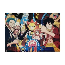 [A1325] One Piece 92 Retro Kraftpaper Poster Indoor Bar Cafe Decorative Painting