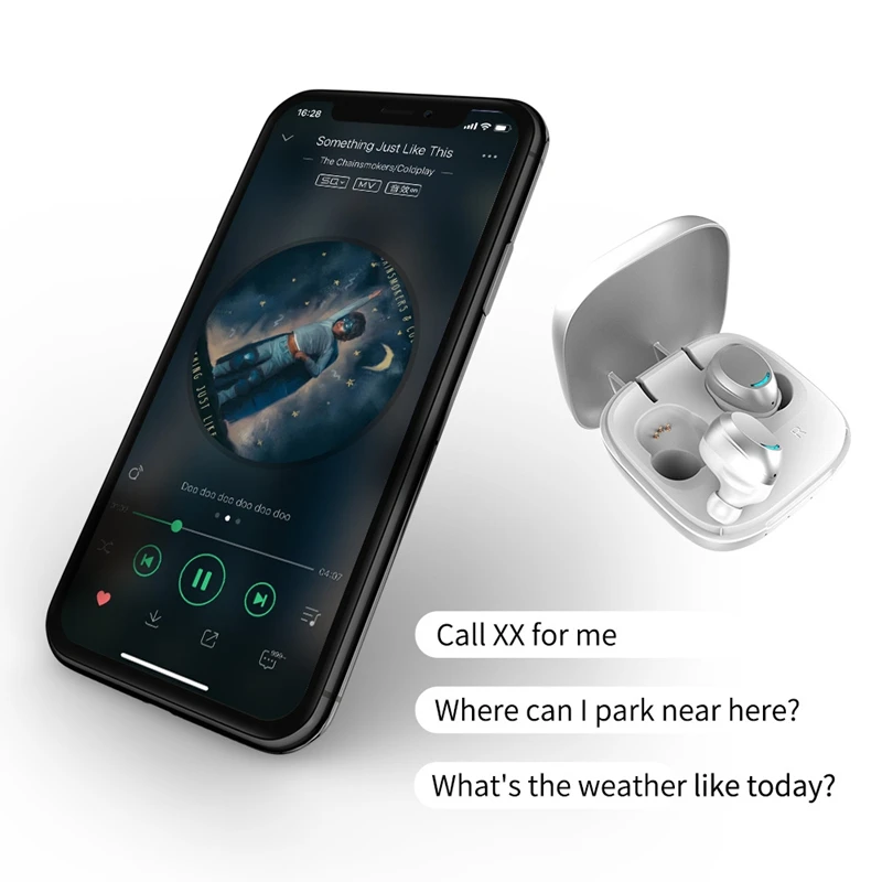 TWS-U9, Беспроводная Bluetooth гарнитура, наушники, пресс с микрофоном, HIFI, бас, Bluetooth, Спортивная гарнитура, 5,0, с металлической зарядной коробкой