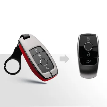 

Shell Car Key case Protector Wear-resistant Anti scratch Leatherette Metal Remote Cover Useful