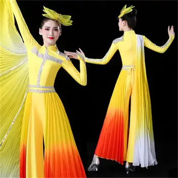 

The new opening dance big skirt 2020 Spring Festival atmosphere opening dance song dancers dress costumes