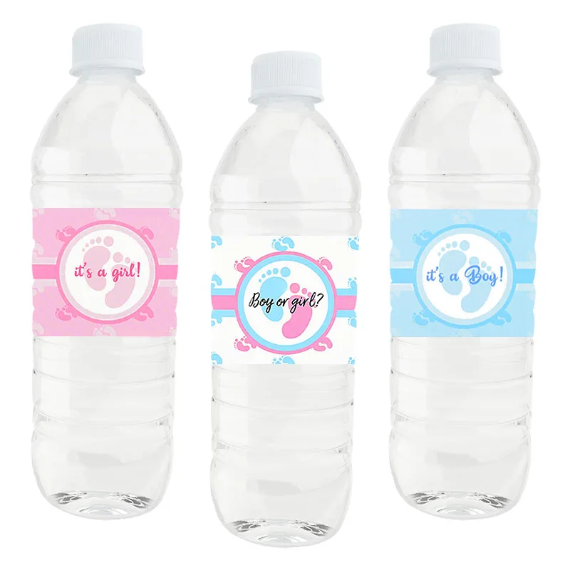 24Pcs-Boy-Or-Girl-Water-Bottle-Labels-It-Is-A-Boy-girl-Stickers-For ...