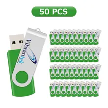J boxing 50PCS 128MB USB Flash Printed Engraved Custom Logo Metal Swivel Personalize Name Flash Memory