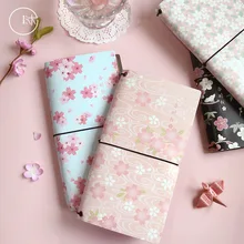 Карманный блокнот из искусственной кожи с изображением мурана на весну, серия Sakura, переносная Обложка из искусственной кожи, для студентов, 4 избранных